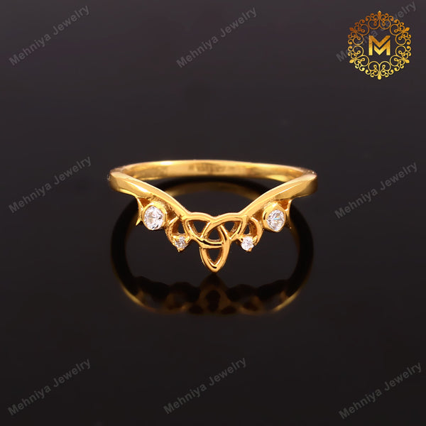 18K Gold Plated Crown Ring